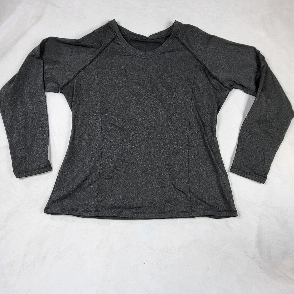 Soneven‎ Women's Thermal Fleece Running Shirt Quick Dry Workout Pullover 2XL